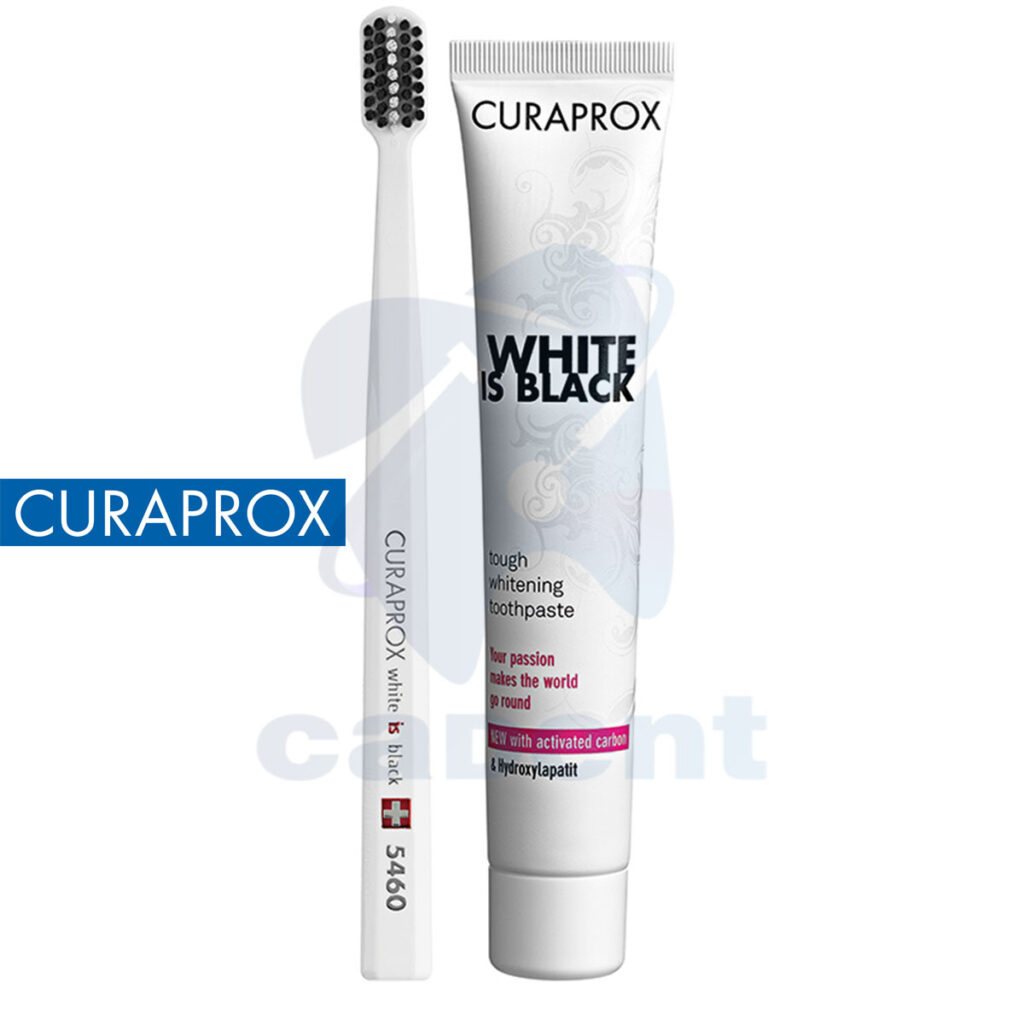 PASTA DENTAL CURAPROX WHITE IS BLACK - Cadent