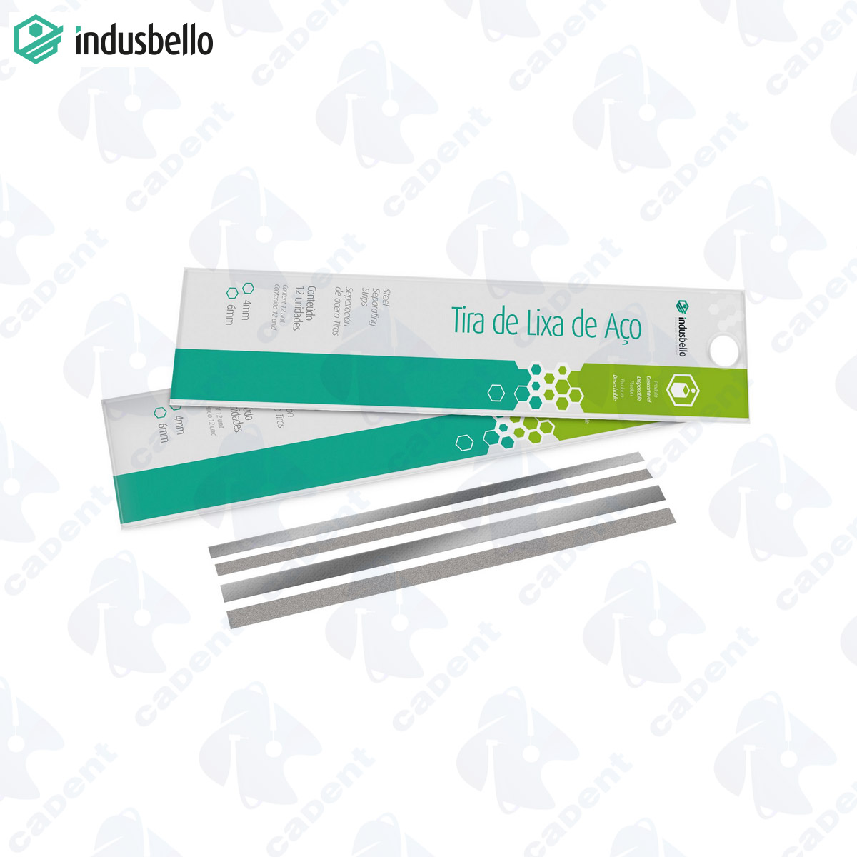 HUINCHA LIJA METALICA 4MM 12 UD INDUSBELLO Cadent